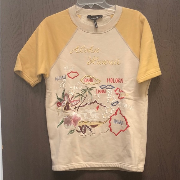 Isabel Marant Sweaters - Isabel marant short sleeve embroidered sweatshirt